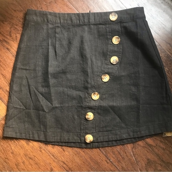 NWT Miou Muse Linen Mini Skirt - Picture 6 of 8